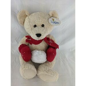Wishpets Ingrid Bear Plush Winter Scarf Snowball 17 Inch 2004 Stuffed Animal Toy